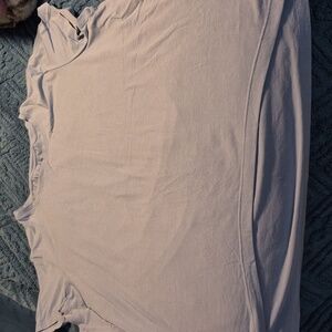 Athleta With Ease Tee Top Sz L Powder Blue